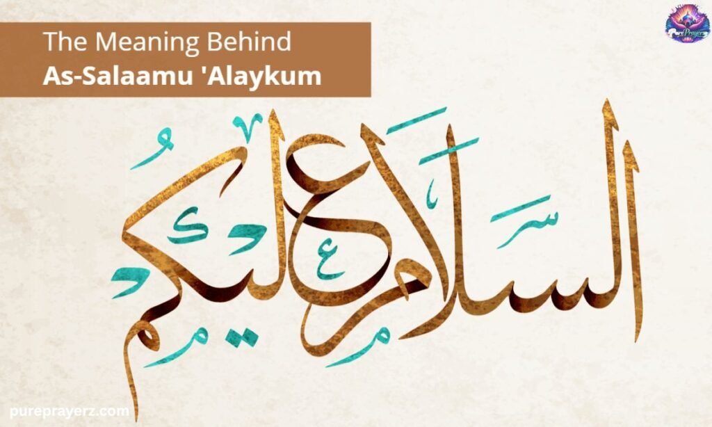 As Salaam Alaikum in Arabic