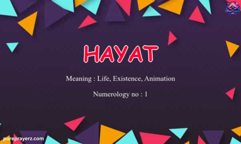 Examples of “Hayat” in Arabic Sentences