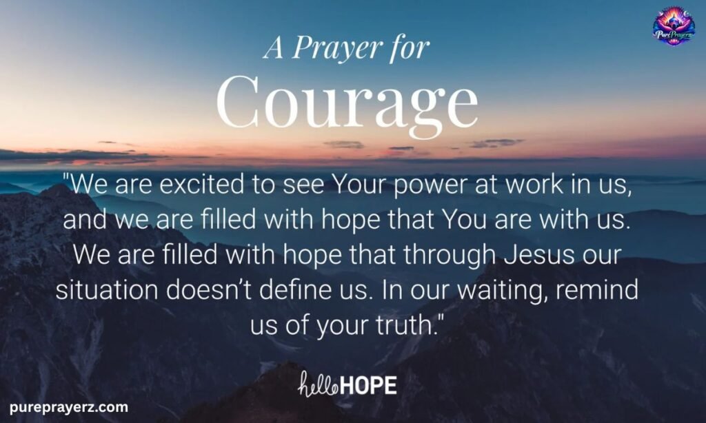 Opening Prayer for Courage