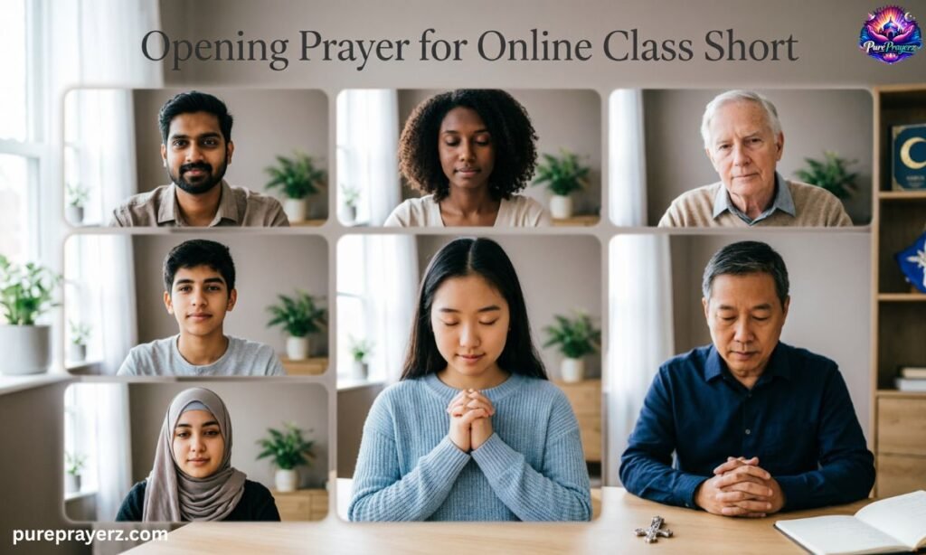 Opening Prayer for Online Class Short