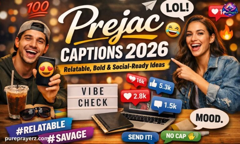 Prejac Captions 2026 Relatable, Bold & Social Ready Ideas