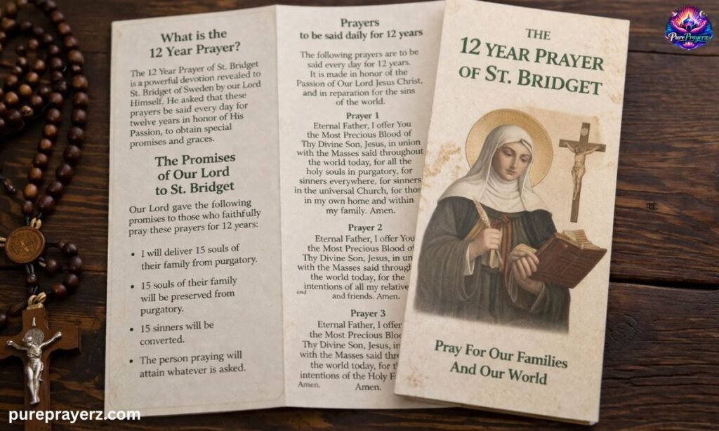 12 Year Prayer of St Bridget Pamphlet