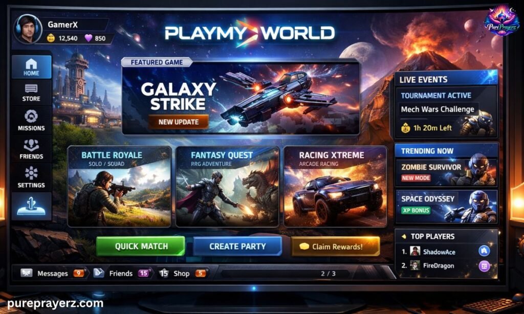 Enhanced Interface and Visual Upgrades in PlayMyWorld Latest Gaming