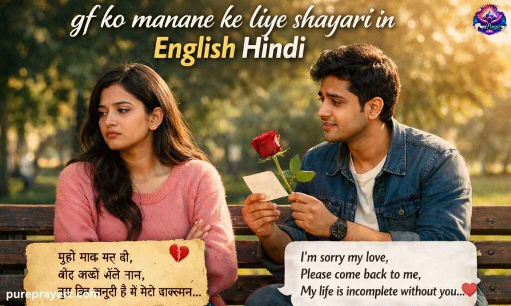 Gf ko Manane ke Liye Shayari in English Hindi