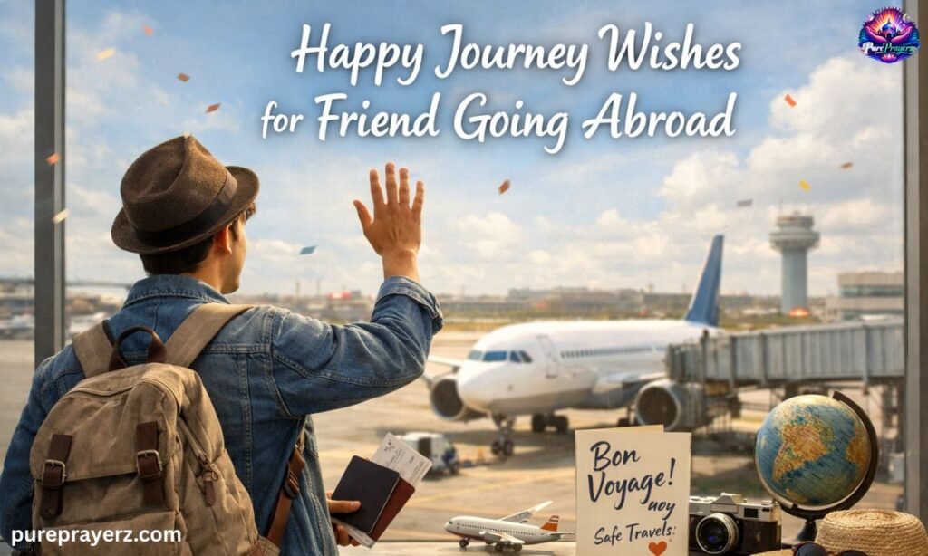 Happy Journey Wishes for Friend Going Abroad