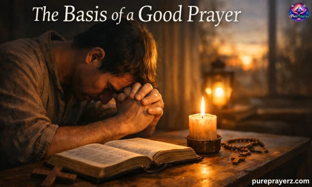 The Basis of a Good Prayer