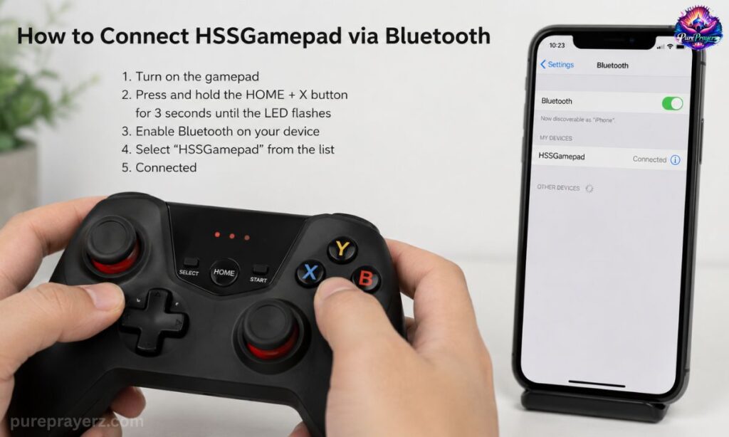How to Connect HSSGamepad via Bluetooth